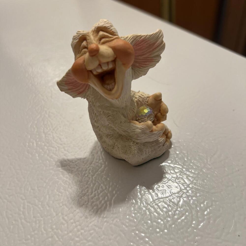 The World of Krystonia #1401 Poffles with Crystal Ball Figurine